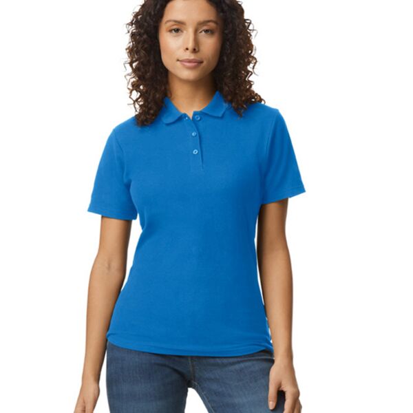 Gildan Ladies SoftStyle® Double Piqué Polo Shirt Thumbnail